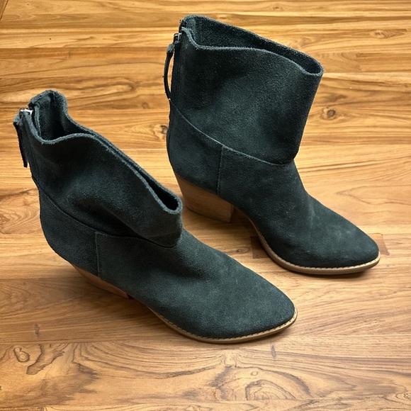 Anthropologie Matisse Soho suede back zip Western style ankle boot 7.5 - Picture 5 of 11